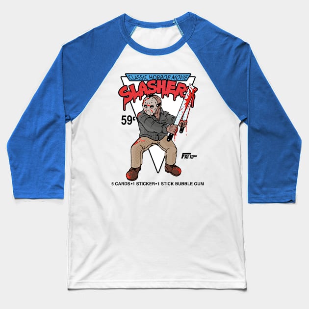 SLASHERS - Jason Baseball T-Shirt by harebrained